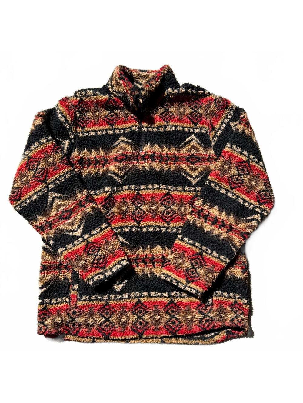 Wrangler Men’s Southwestern Aztec Sherpa Pullover